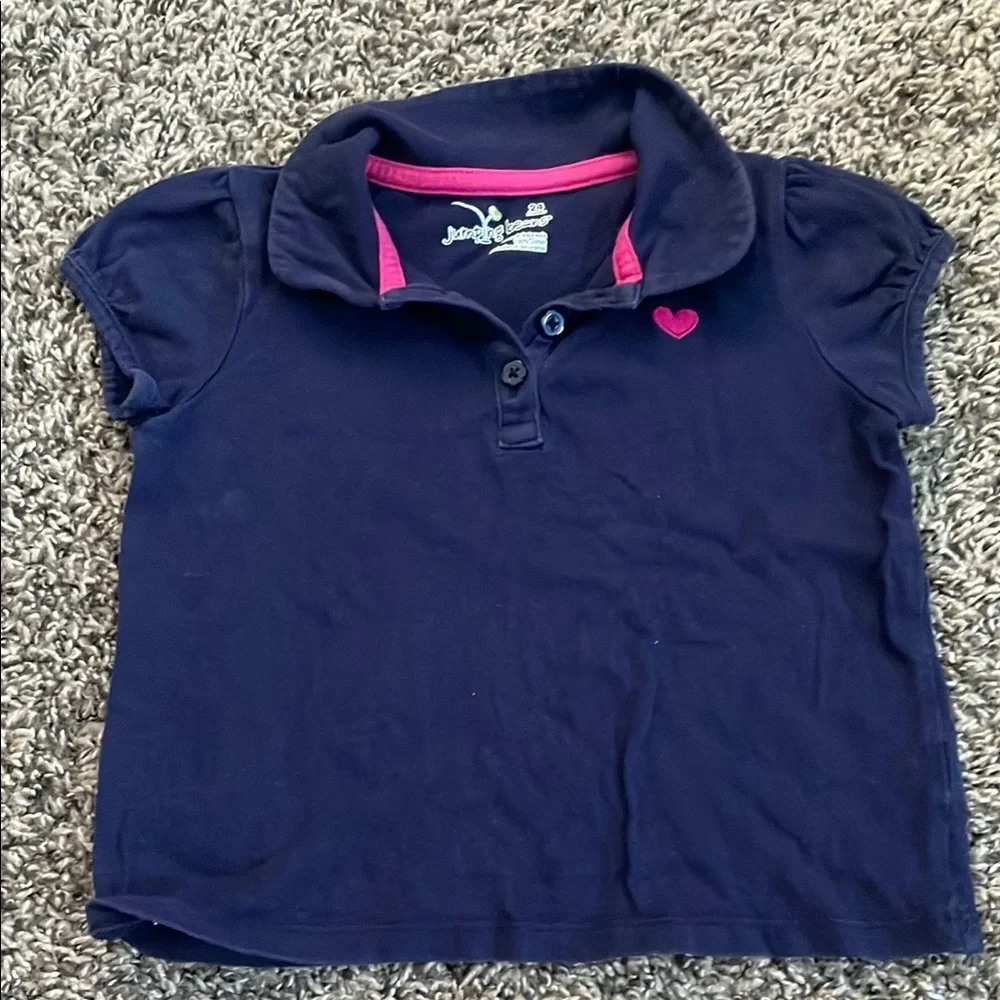 jumping beans navy polo